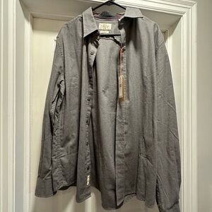 NWT Gray Button-Up Shirt